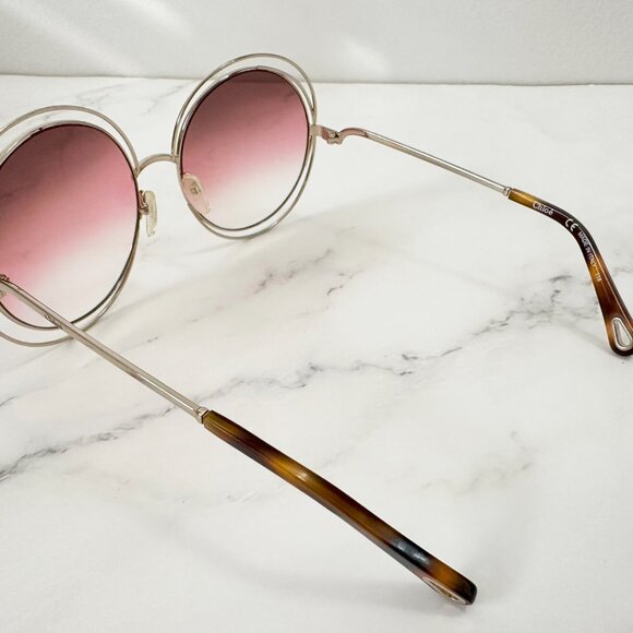 CHLOÉ  Small Carlina Round Sunglasses - Picture 6 of 8